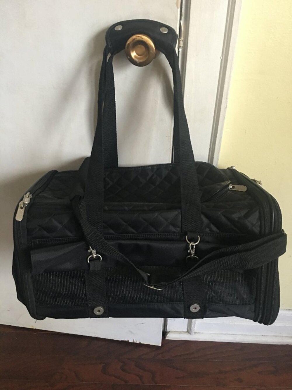 Sherpa Pet Carrier Airline Approved with Wheels, Spring Frame- Cat & Dog Carrier